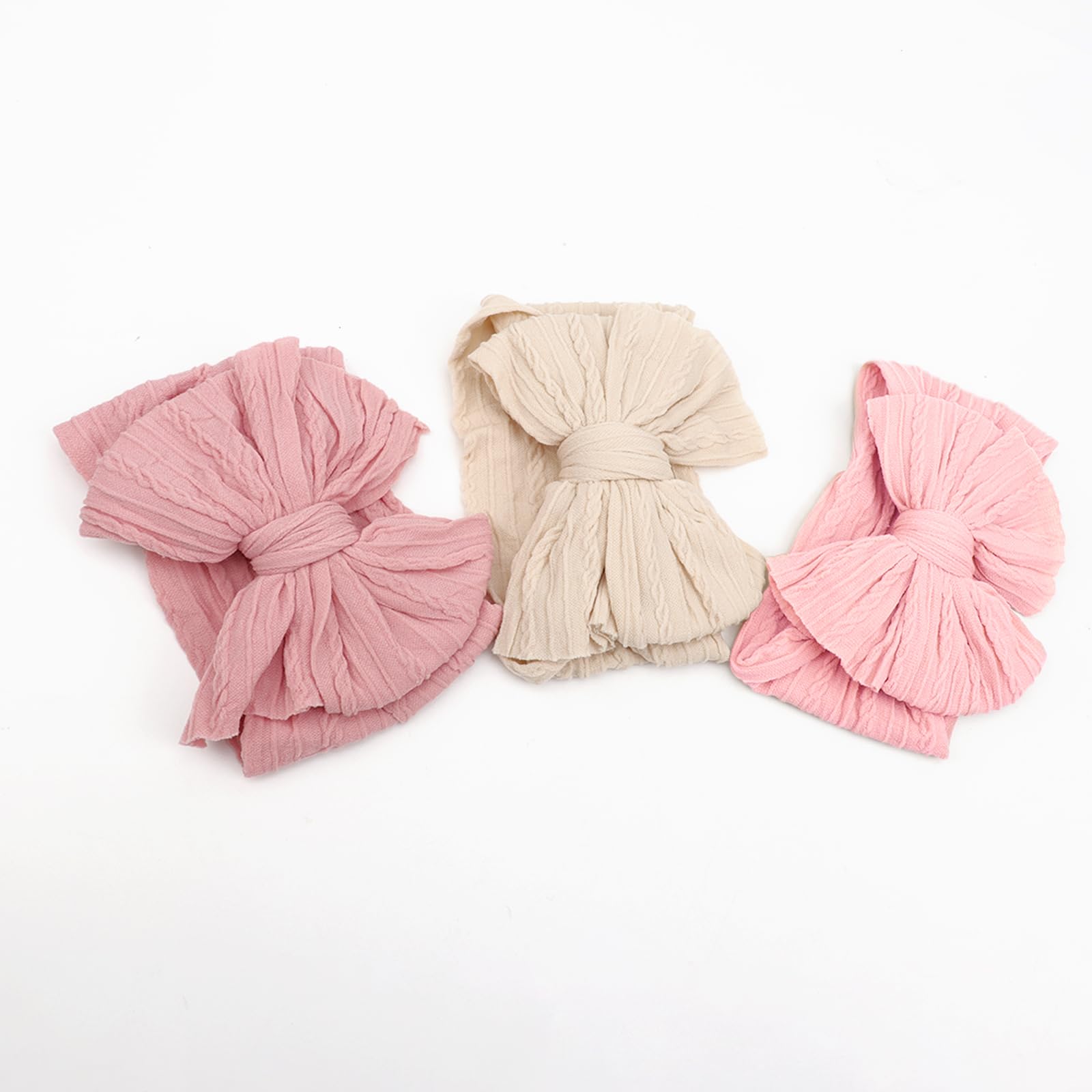 AQOKKA Baby Bows Headbands Nylon Baby Girl Headbands Soft Handmade Hairbands Toddler Hair Accessories for Girls Baby Newborn Infant Kids - Image 4