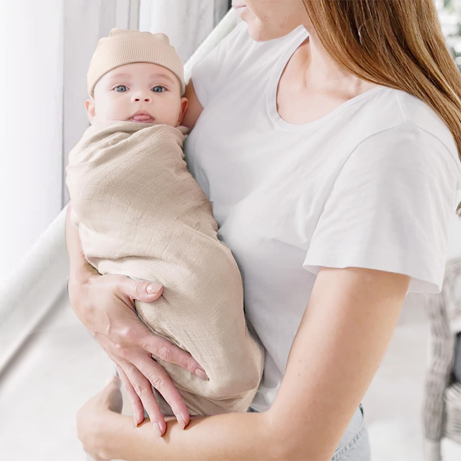 AQOKKA Baby Newborn Hats for Unisex Infant Toddler Soft Beanie Warm Cap Newborn Hospital Hats for Baby Boy Girl 0-24 Months - Image 6