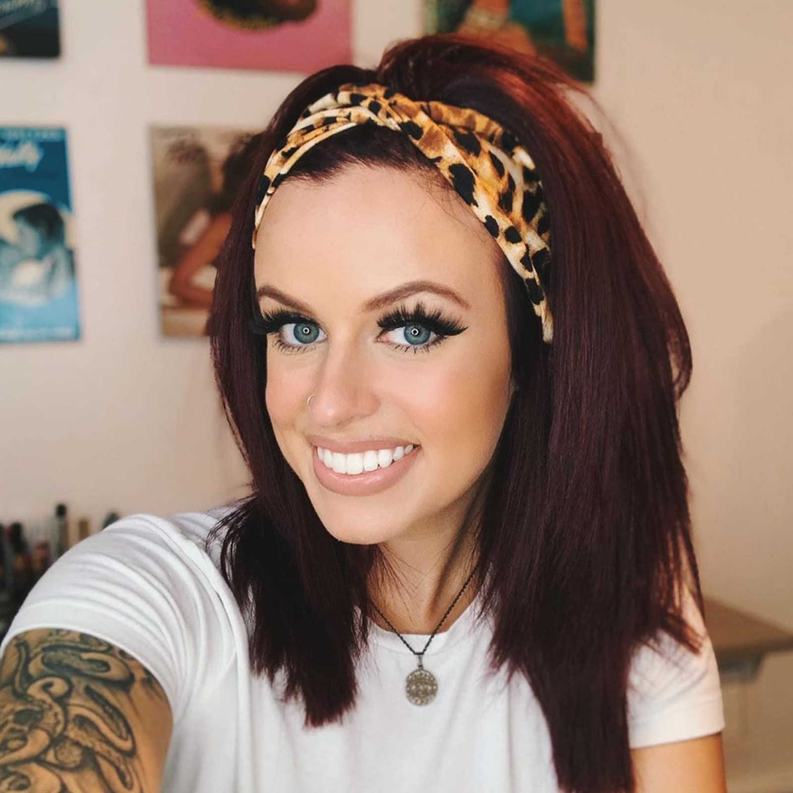 AQOKKA Elastic Knotted Headbands for Women Criss Cross Head Bands for Women's Hair Non Slip Boho Wrap Twisted Hair Accessories - Image 3