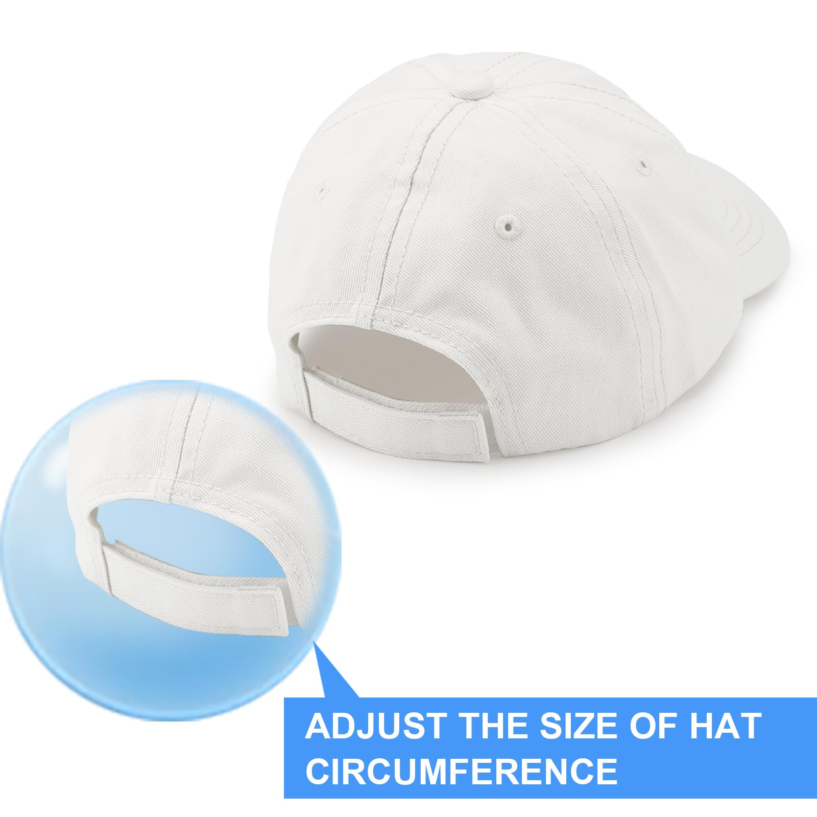 AQOKKA Toddler Baseball Cap Adjustable Cotton Infant Summer Sun Hat Unisex Baby Trucker Hat with Ponytail for Kids Boys Girls - Image 6