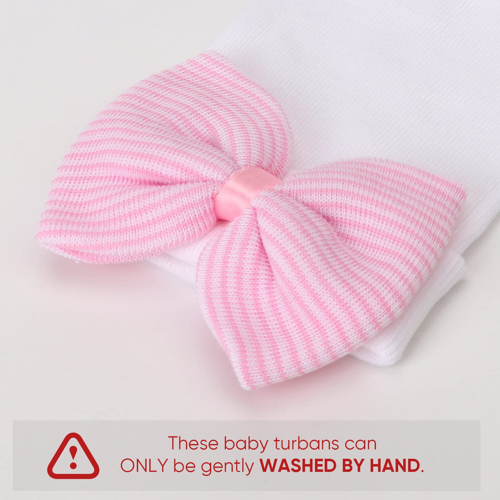 Newborn Baby Girl Hats with Bow No Scratch Cotton Toddler Infant Hat Beanie Caps Soft Newborn Hospital Hat 0-3 Months - Image 7