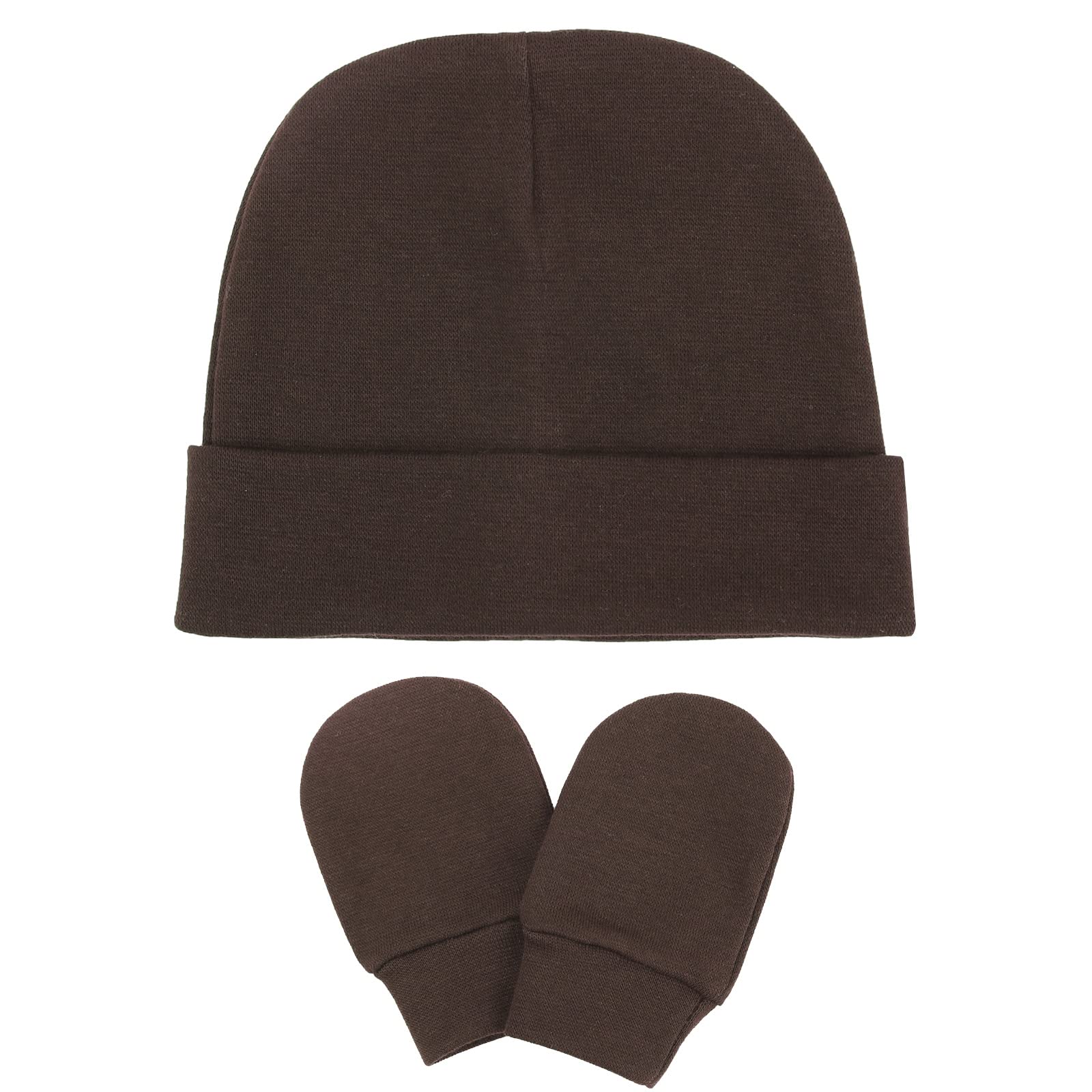 Newborn Baby Hats and Mittens Set Infant Beanie Cap Toddler Gloves Newborn Hospital Hats for Baby Boy Girl Kid 0-6 Months - Image 4