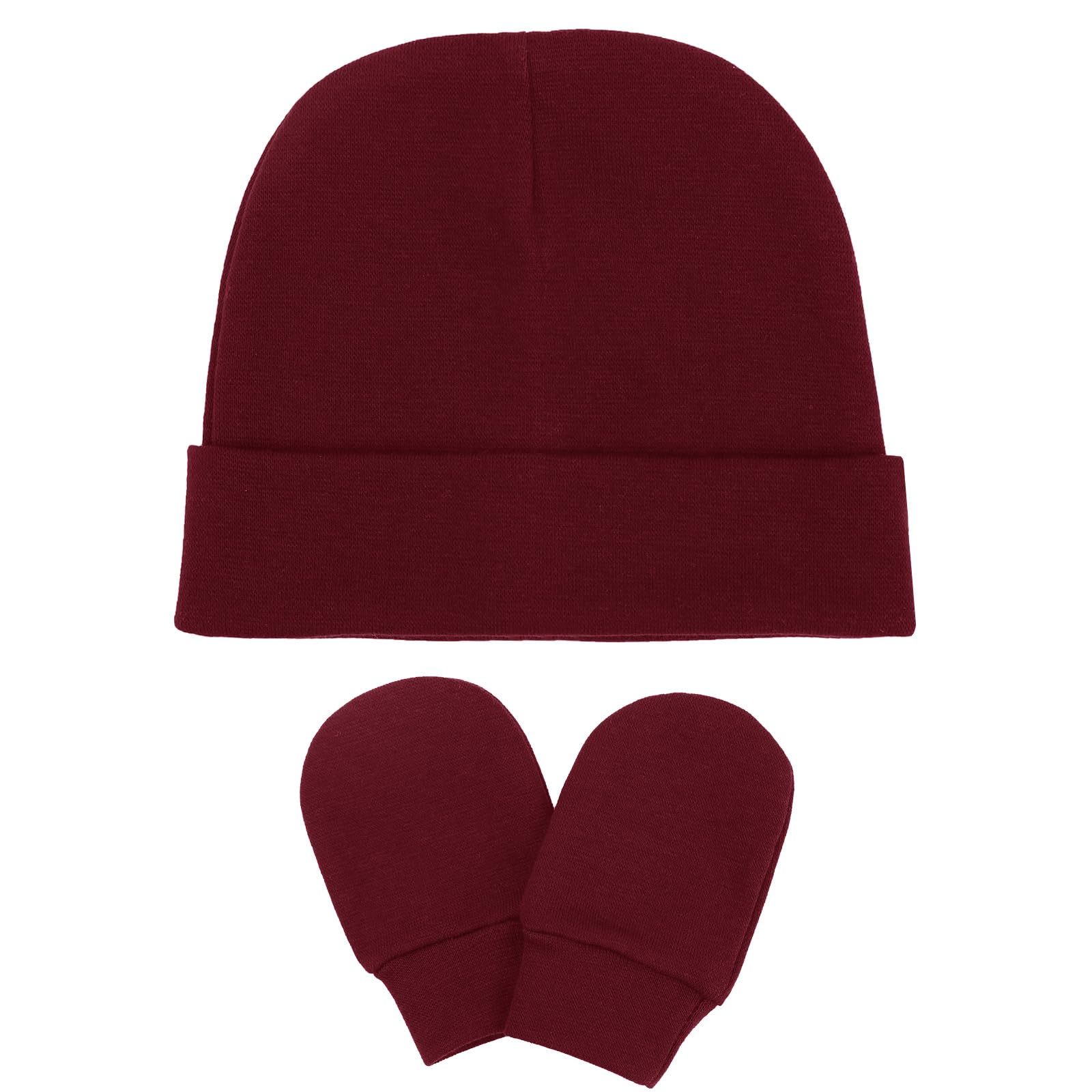 Newborn Baby Hats and Mittens Set Infant Beanie Cap Toddler Gloves Newborn Hospital Hats for Baby Boy Girl Kid 0-6 Months - Image 5