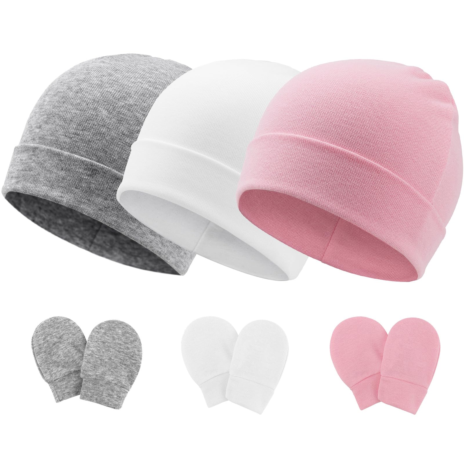 Newborn Baby Hats and Mittens