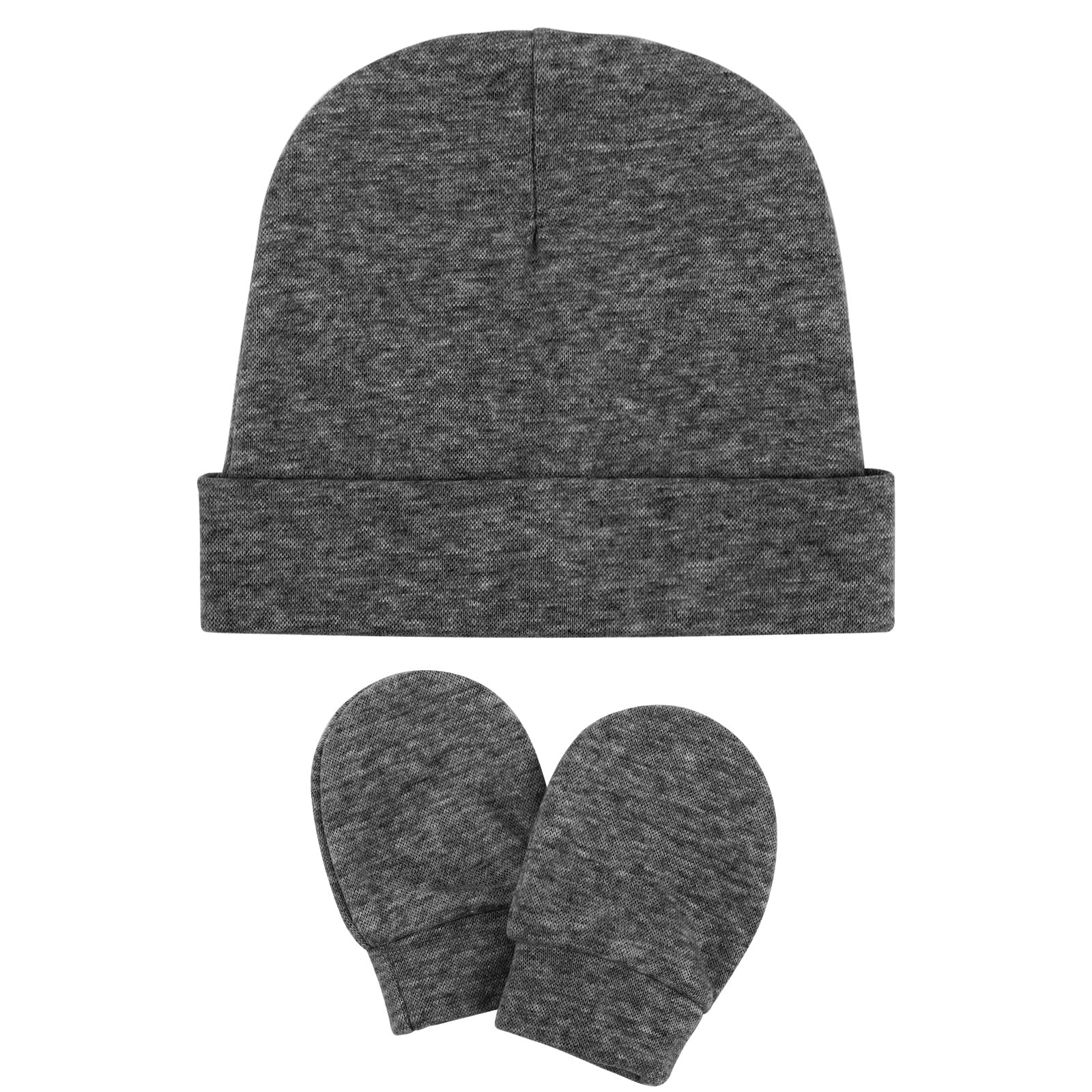 Newborn Baby Hats and Mittens Set Infant Beanie Cap Toddler Gloves Newborn Hospital Hats for Baby Boy Girl Kid 0-6 Months - Image 5