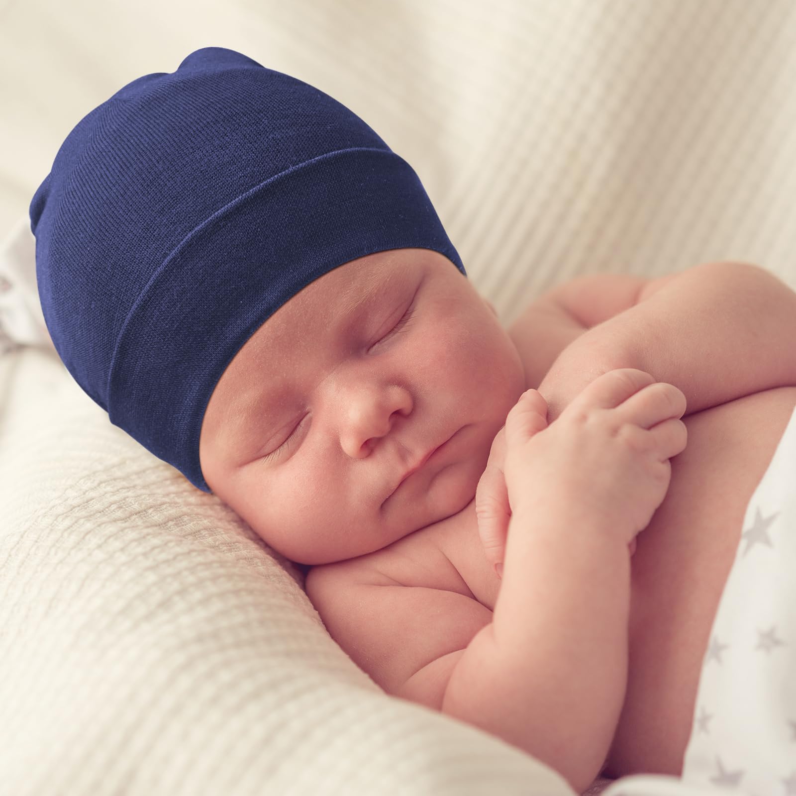 Newborn Baby Hats and Mittens Set Infant Beanie Cap Toddler Gloves Newborn Hospital Hats for Baby Boys Girls Kid 0-6 Months - Image 6