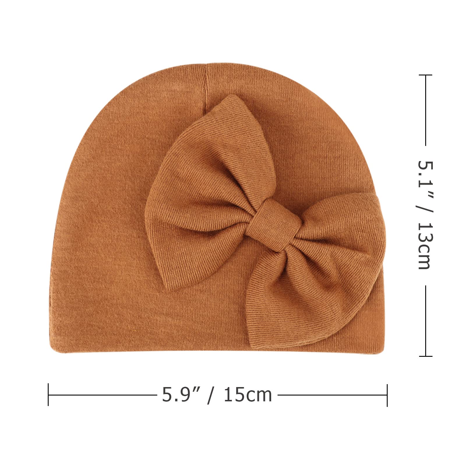 Newborn Baby Hats and Mittens Set Infant Bow Beanie Cap Toddler Gloves Newborn Hospital Hats for Baby Boy Girl 0-6 Months - Image 7